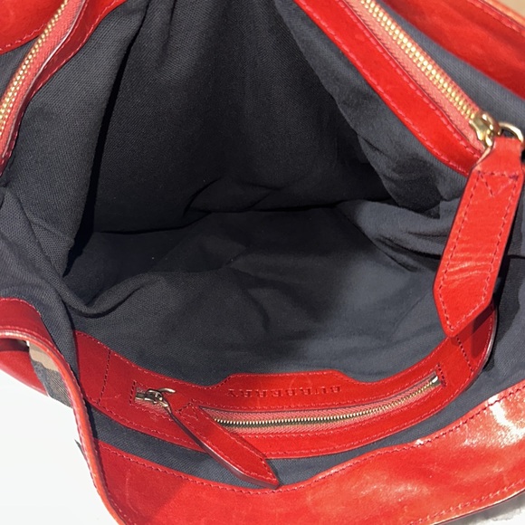 🥂Burberry Bridle House-Check Canvas Gosford Hobo Bag - Picture 13 of 17